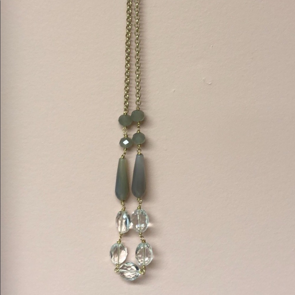 🆕 ☘️☘️☘️Crystal- For emotions & heart green necklace